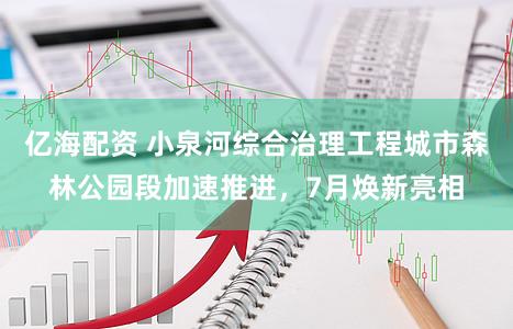 亿海配资 小泉河综合治理工程城市森林公园段加速推进，7月焕新亮相