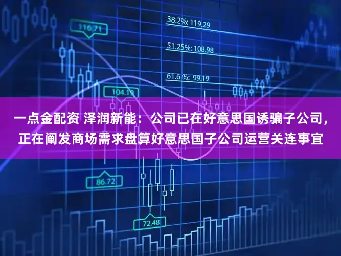 一点金配资 泽润新能：公司已在好意思国诱骗子公司，正在阐发商场需求盘算好意思国子公司运营关连事宜