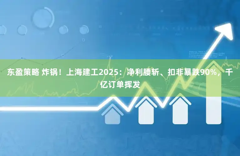 东盈策略 炸锅！上海建工2025：净利腰斩、扣非暴跌90%，千亿订单挥发