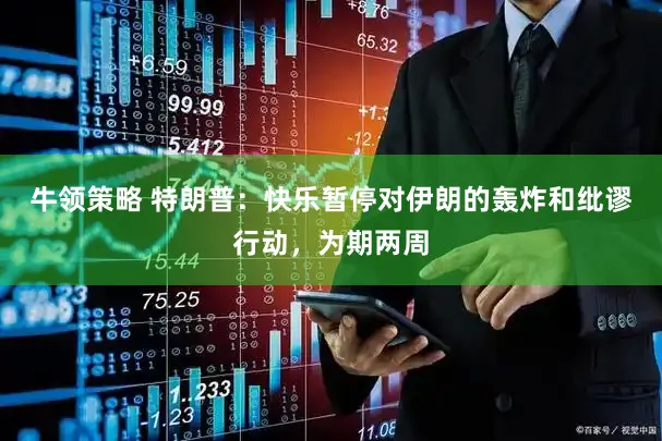 牛领策略 特朗普:快乐暂停对伊朗的轰炸和纰谬行动,为期两周