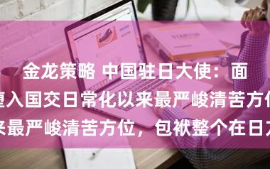 金龙策略 中国驻日大使:面前中日相干堕入国交日常化以来最严峻清苦方位,包袱整个在日方